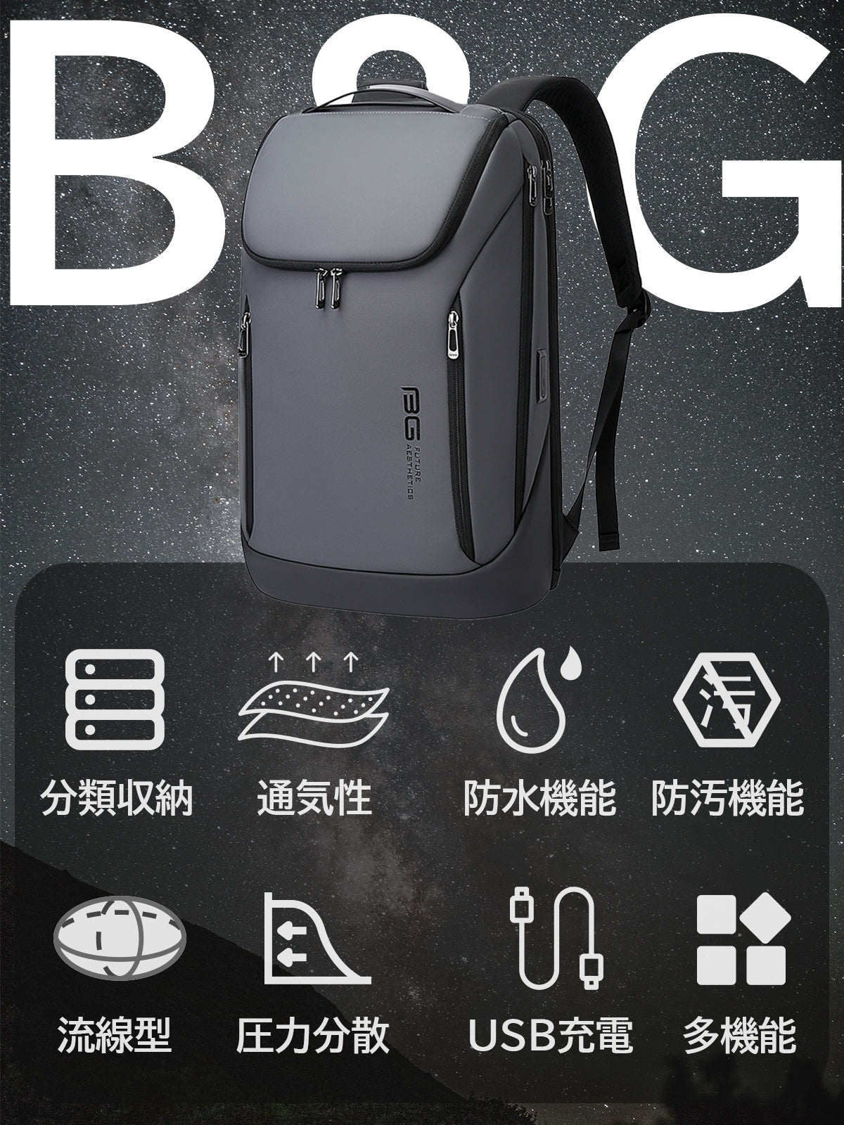 Backpack that can be classified and stored smart