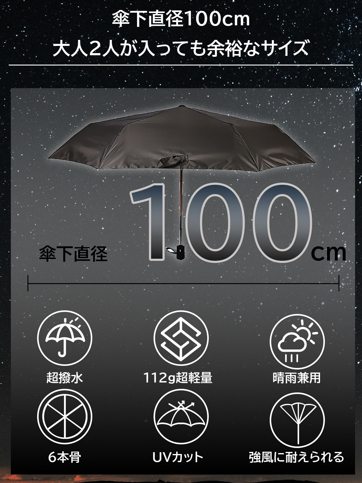 190 g lighter than sumaho! The ultimate folding umbrella "aufo" (automatic opening / closing / super water repellent / UPF50 + UV cut function / high strength zinc alloy)