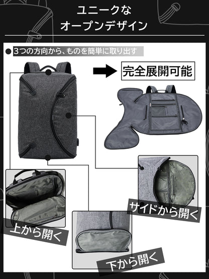 It is easy to design and can also open a full backpack