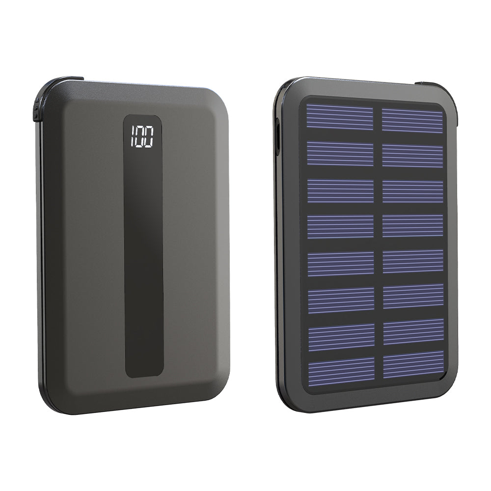 3 types of terminals, no outdoor carrying, no cable carrying, active in travel and disaster! Ultra thin mobile battery with solar charging